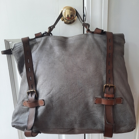 Free People Sorrento Convertible Backpack In Distressed Grey - Picture 3 of 9